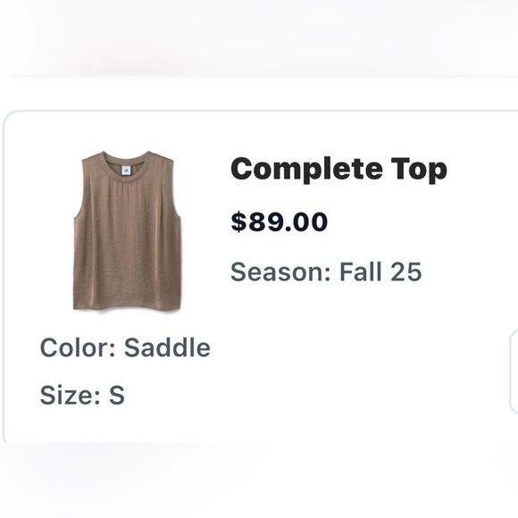 NWT CABI  Women's Taupe Sleeveless Tank Top - Picture 2 of 3